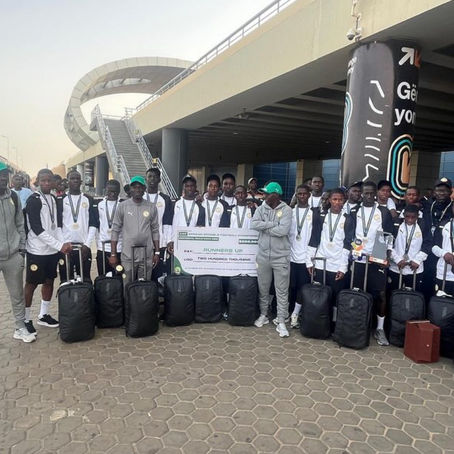 Vice-champions d’Afrique, les Lionceaux U15 rentrent avec 120 millions CFA en poche