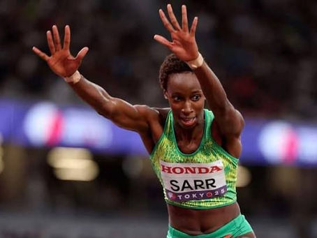 Saly Sarr dans le Top 6 mondial du triple saut à Tokyo 2025