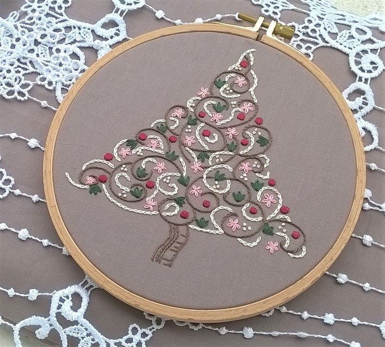 Thumbnail: Embroidery kit - Christmas tree