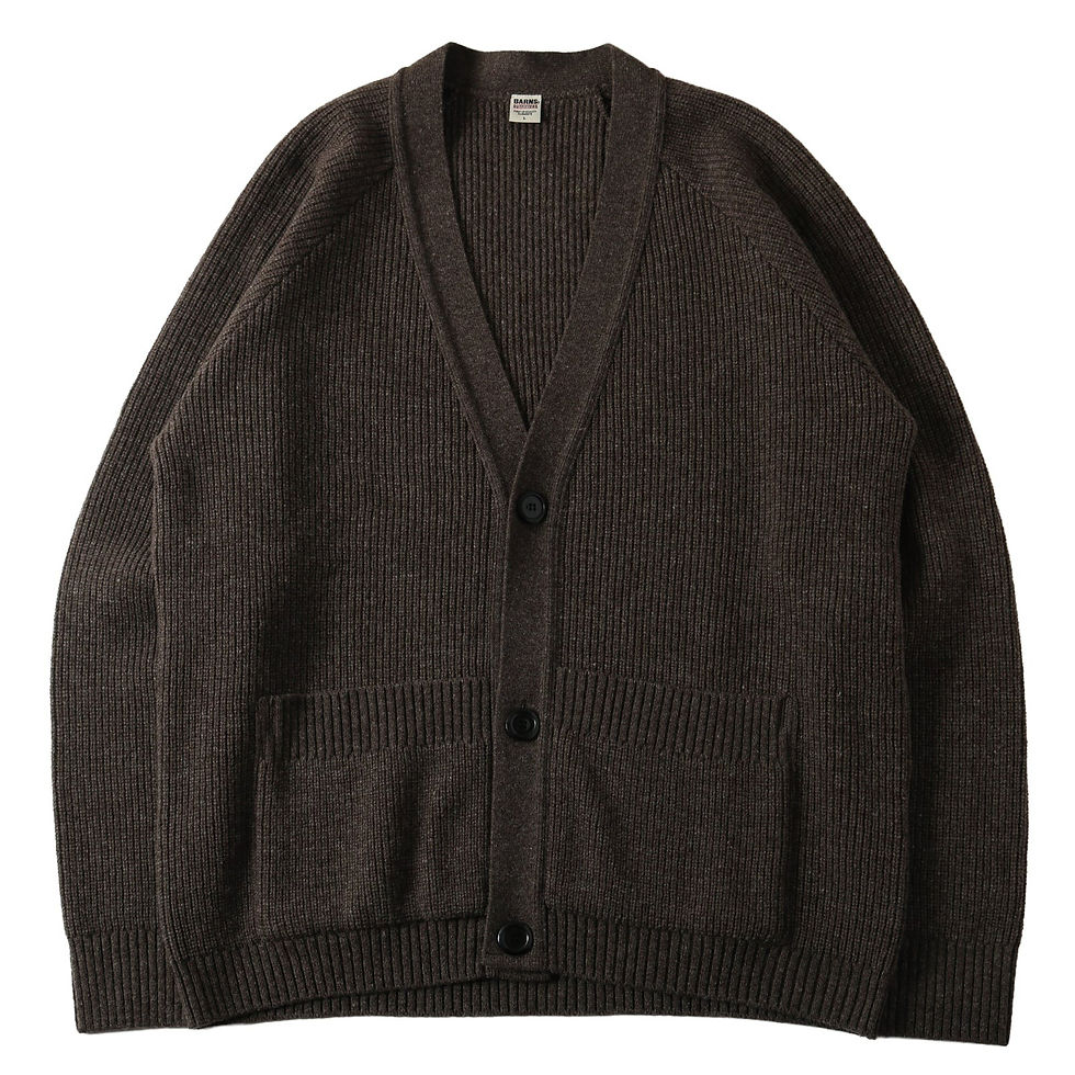 BARNS OUTFITTERS Daily Wool Knit Cardigan Brown