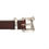 Thumbnail: ART BROWN UK Saddle Leather Belt Dark Brown