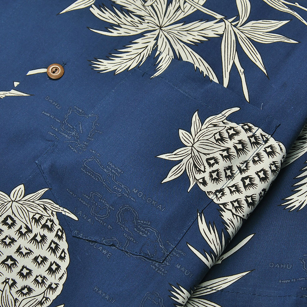 Thumbnail: TWO PALMS Pineapple Map Navy