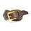 Thumbnail: ART BROWN UK Saddle Leather Belt Dark Brown