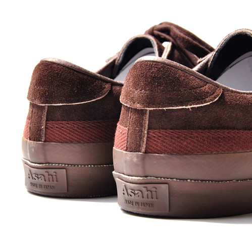 ASAHI SHOES Asahi Belted Low Suede Brown | Pereffs