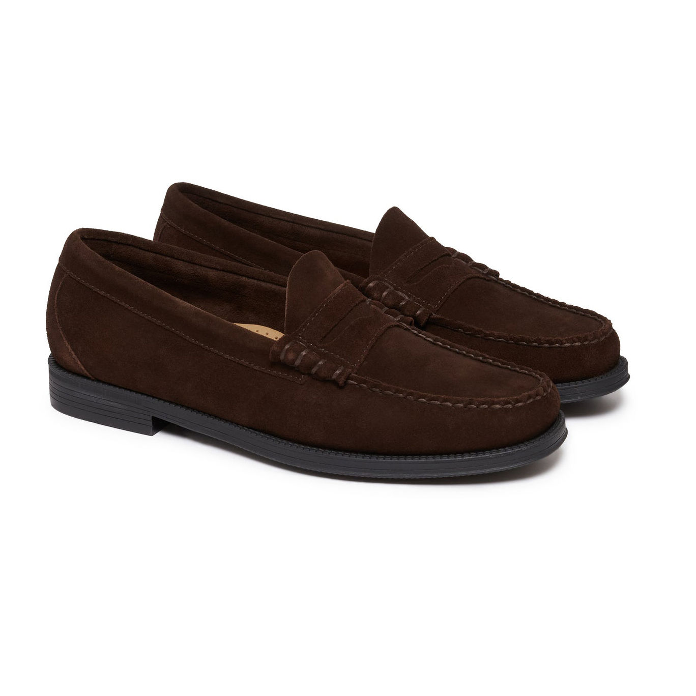 G.H BASS Easy Weejuns Larson Penny Loafers Chocolate Suede