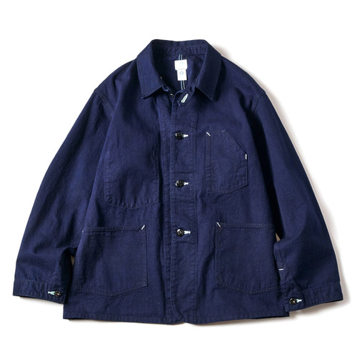 POST O’ALLS / Engineers' Jacket Post O'Alls Engineers' Jacket Herringbone Denim Double Indigo