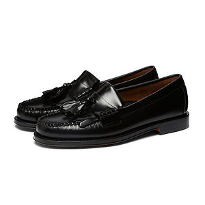 G.H.BASS Weejuns Layton Kiltie Loafers Black