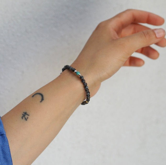 Thumbnail: BRANCO Nomad Bracelet Gray Larvikite