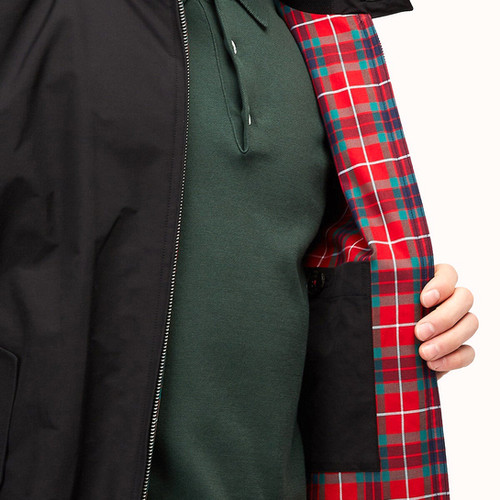 BARACUTA G9 Modern Classic Harrington Jacket Black Pereffs