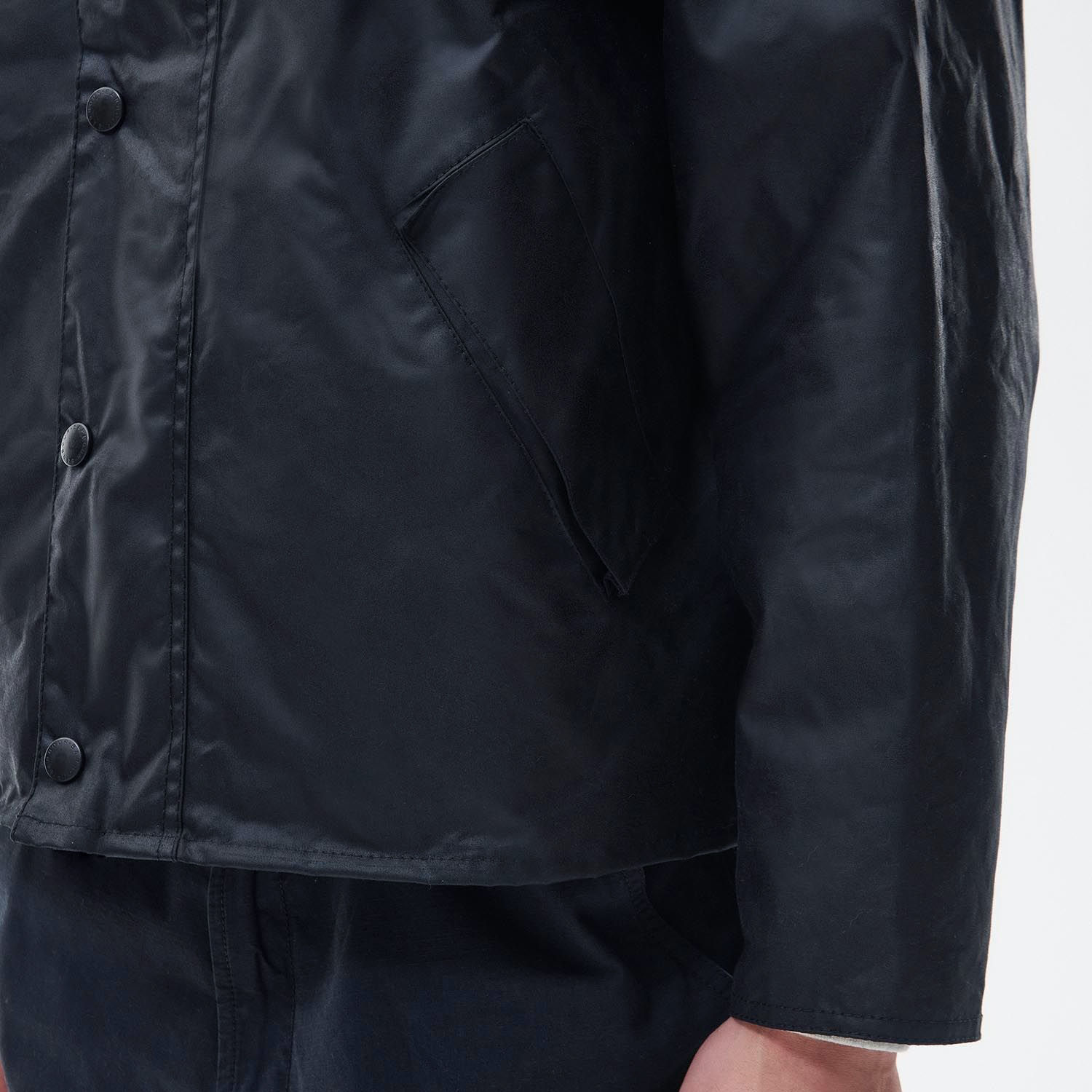 BARBOUR OS Transport Wax Jacket Navy | Pereffs