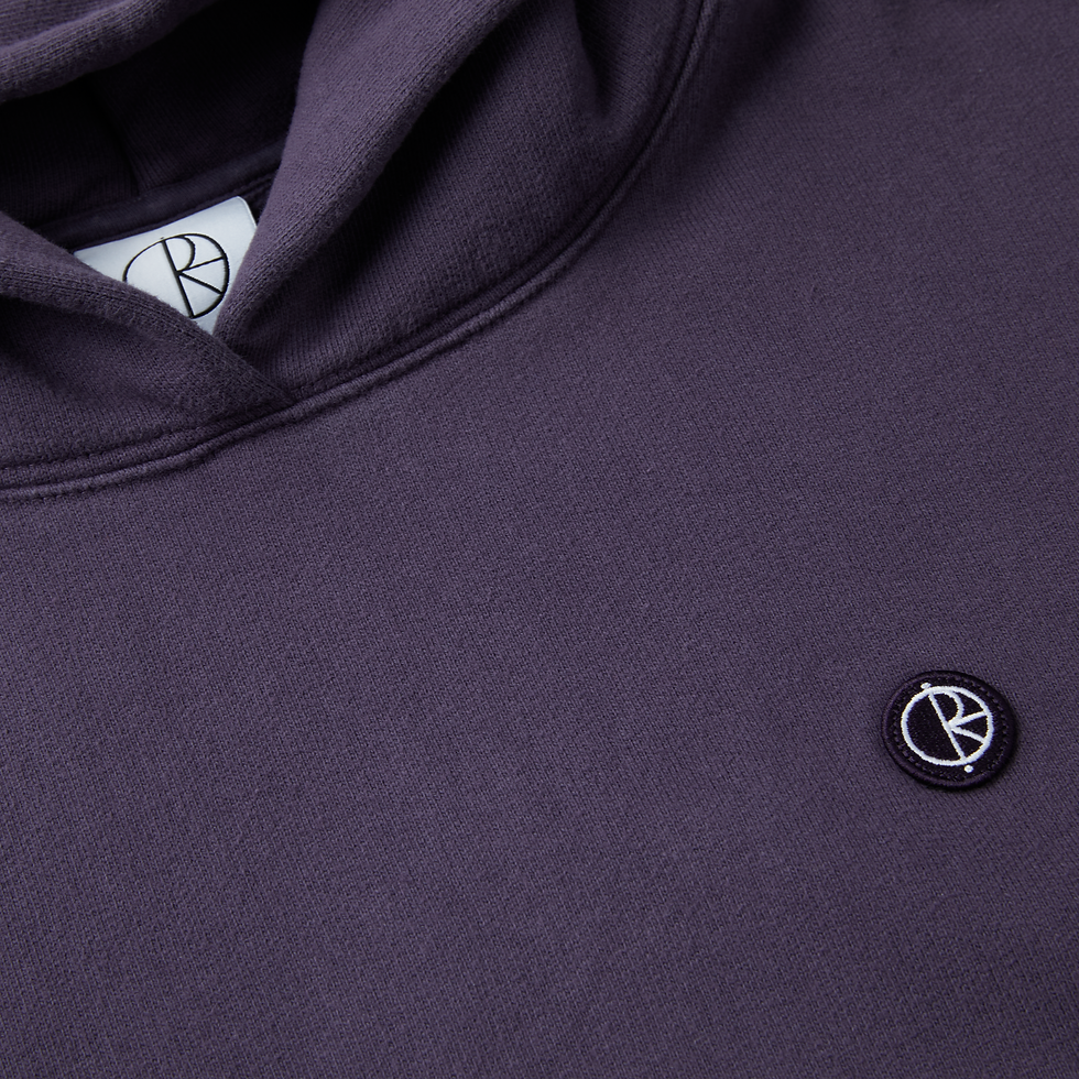 POLAR SKATE CO. Patch Hoodie Dark Violet | Pereffs POLAR SKATE CO. Patch Hoodie Dark Violet | Pereffs