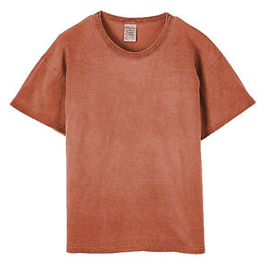 S.O.S FROM TEXAS Sunwashed Organic Cotton Crew Neck Tee Sunset