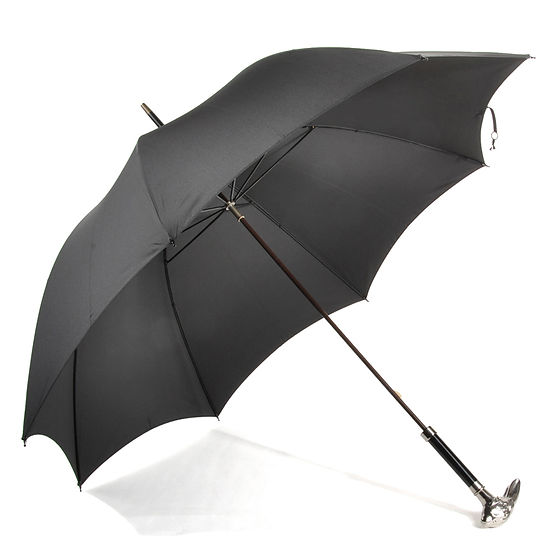 ⭐️希少⭐️ FOX umbrellas Rabbit Fox Umbrellas | Black Rabbit Head Handle Umbrella | Fine Menswear