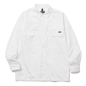 NANGA W Pocket T/C Box Shirt White