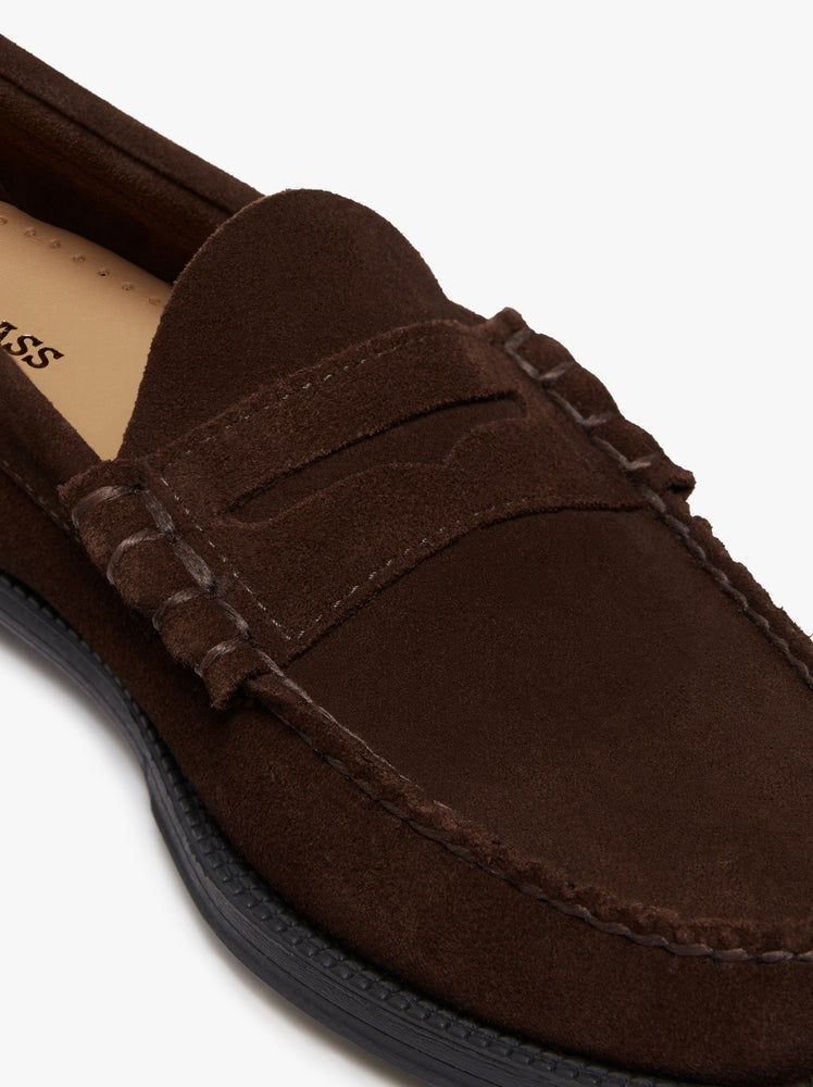Thumbnail: G.H BASS Easy Weejuns Larson Penny Loafers Chocolate Suede
