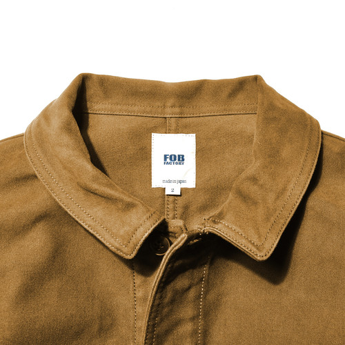 FOB FACTORY French Moleskin Jacket Beige | Pereffs