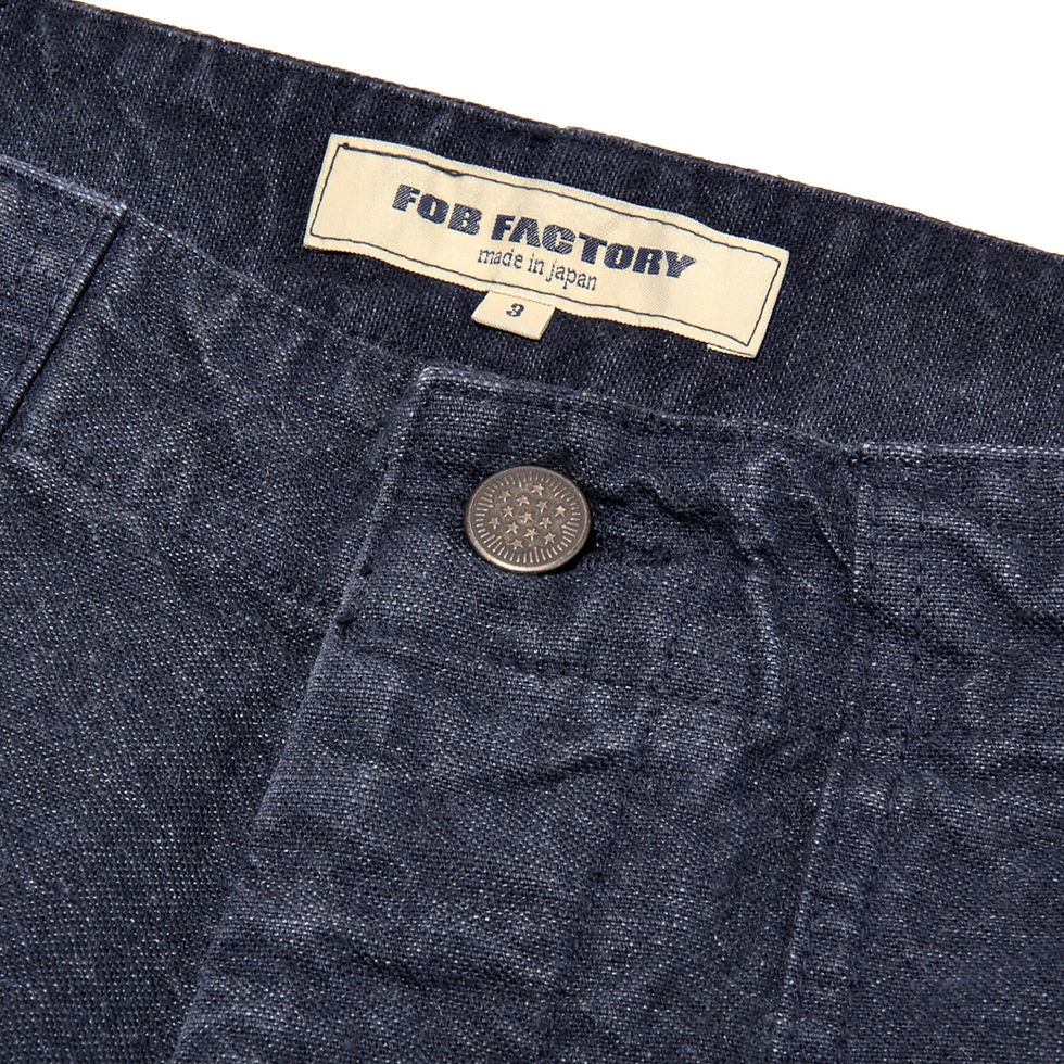 Thumbnail: FOB FACTORY C/H Fatigue Pants Navy