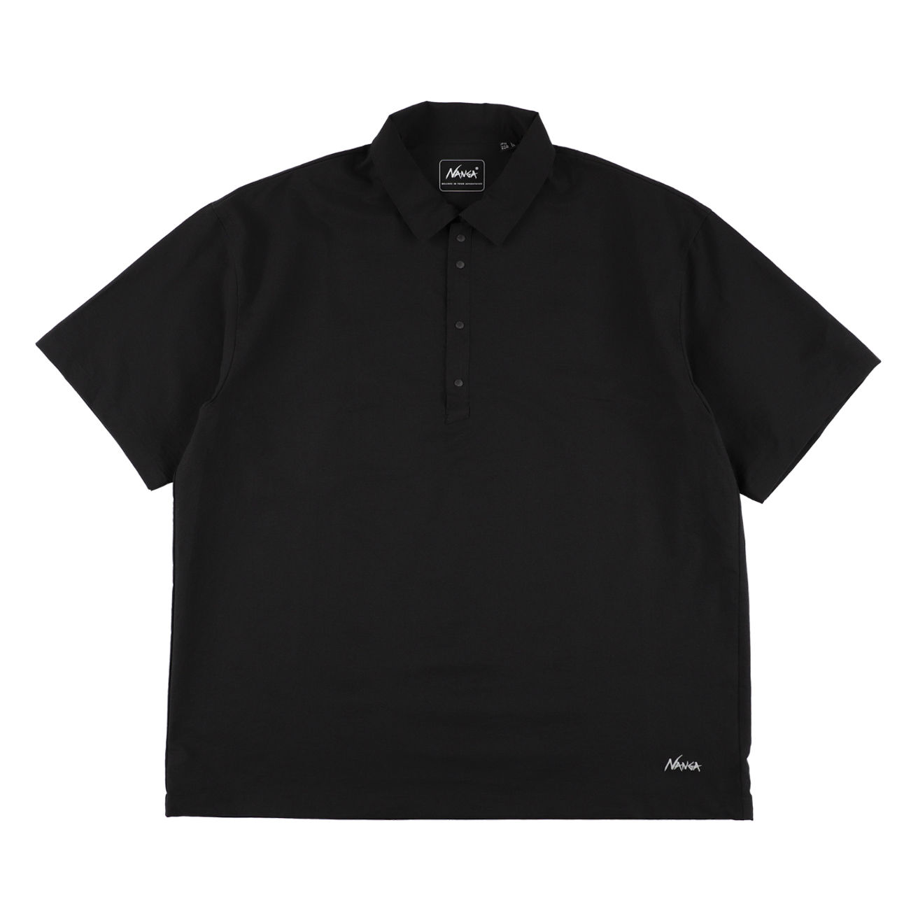 NANGA DotAir® Comfy Polo Shirt Black
