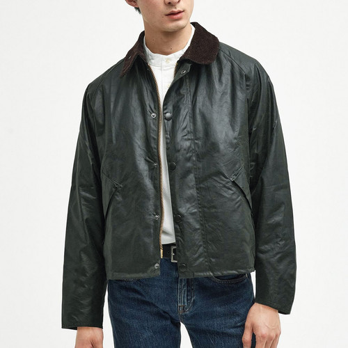 ジャケット・アウター Barbour transport wax sage 38 Barbour（バブァー）TRANSPORT WAX JACKET（トランスポートワックス