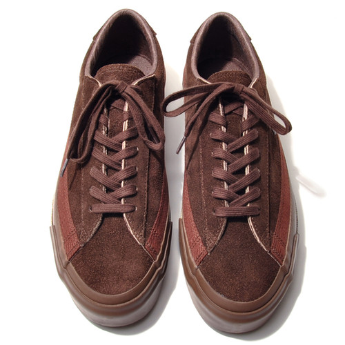 ASAHI SHOES Asahi Belted Low Suede Brown | Pereffs