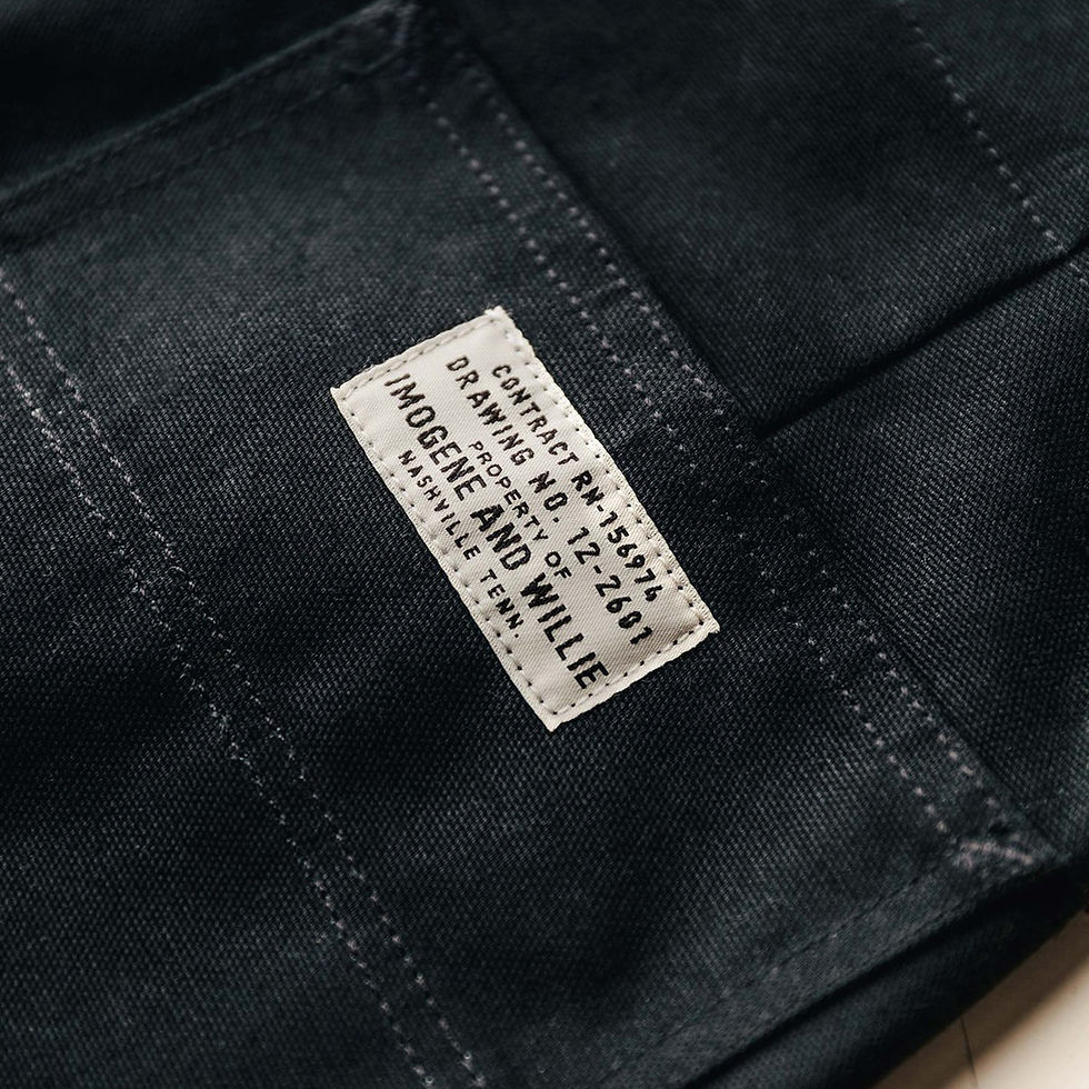 Thumbnail: IMOGENE+WILLIE Hencye Canvas Workpants Black