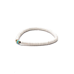 BRANCO Vinyl Bracelet White