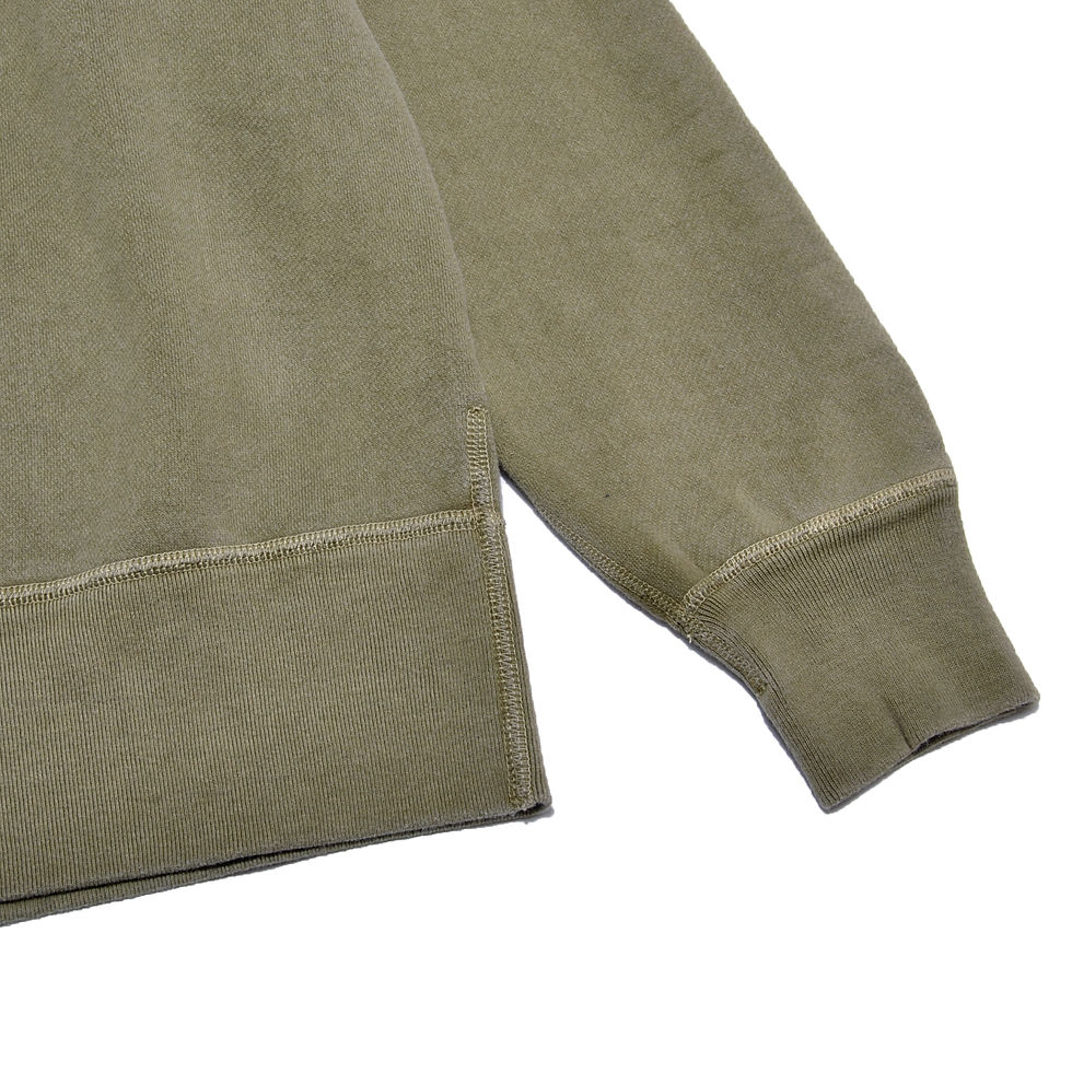 Thumbnail: BARNS OUTFITTERS 30/7 COZUN High Neck Concho Sweatshirt Pigment Dyed Khaki