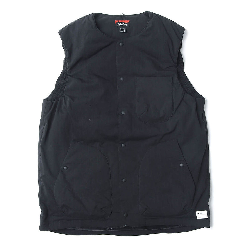 NANGA Hinoc Ripstop Inner Down Vest Black