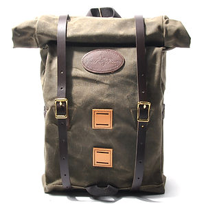 FROST RIVER Arrowhead Trail Rolltop Daypack Field Tan