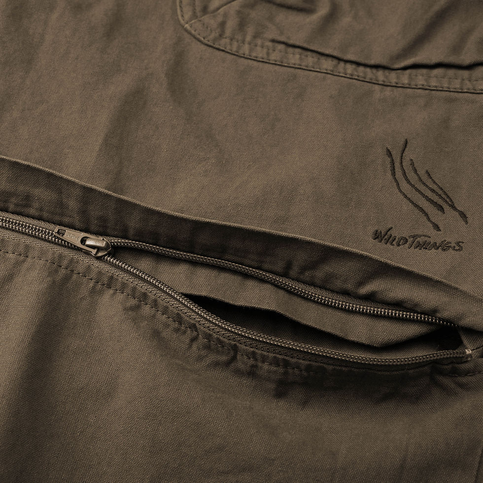 Thumbnail: WILD THINGS Rural Duck Convertible Pants Brown