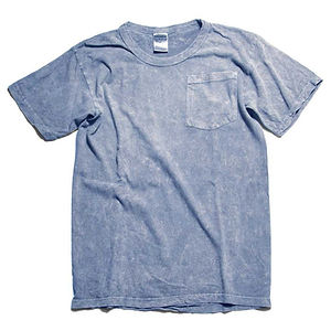 S.O.S FROM TEXAS Organic Cotton Pocket Tee Stone Blue