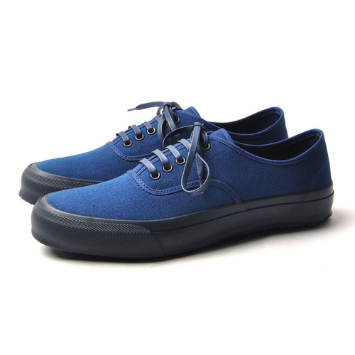 【新品】DOEK OXFORD INDIGO/INDIGO 27.0 Indigo Blue Canvas Oxford Tennis Sneakers | Doek Shoe