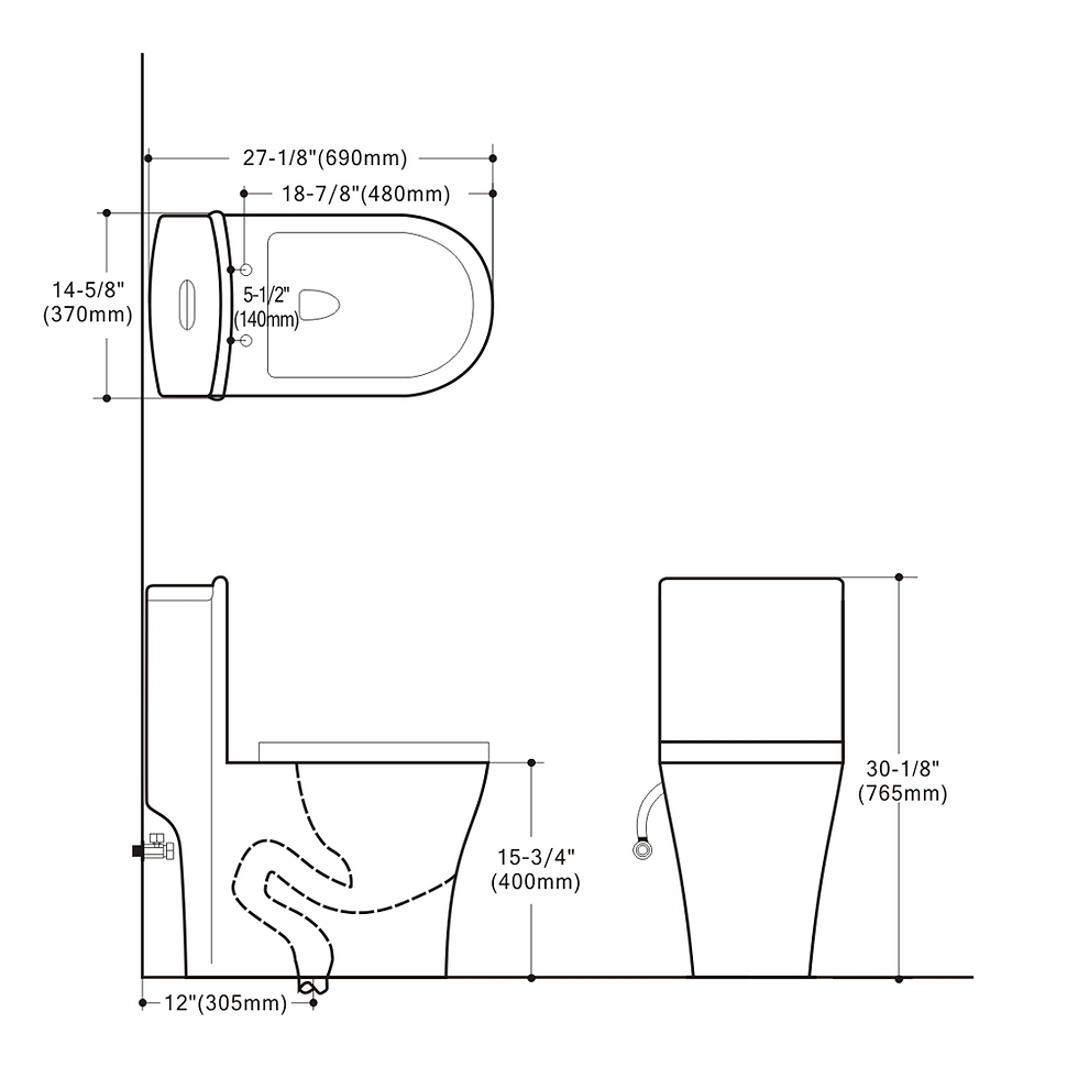 Thumbnail: Bồn cầu 1 khối - Rivington RVT-3151