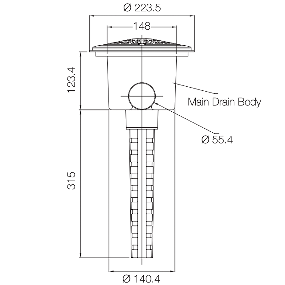 Hình thu nhỏ: Xả đáy có van chống đẩy nổi Waterco - Waterco Maindrain 29300