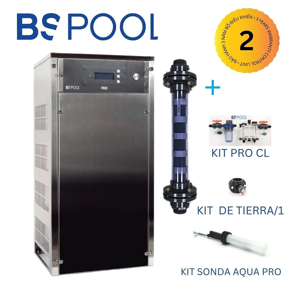 Hình thu nhỏ: BS POOL / BSV PRO 400-1000gr/hr - Salt Chlorinator Electrolosis - Combo: KIT PRO CL, Ground Kit, Flow Switch