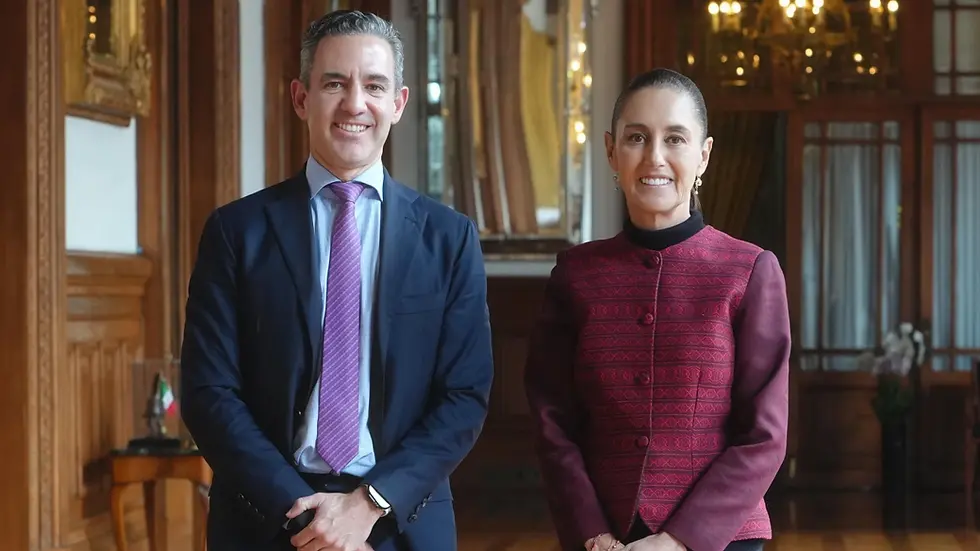 Sheinbaum se reúne con fundador de Nu; anuncian inversión de 4,200 mdd
