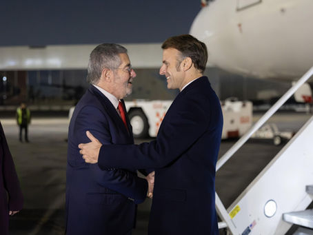 Emmanuel Macron y Claudia Sheinbaum se reúnen en Palacio Nacional para fortalecer vínculos México-Francia