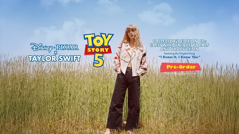 Taylor Swift compone tema original para Toy Story 5