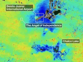 Ciudad de México se hunde hasta 2 centímetros al mes, revela NASA