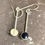 Thumbnail: Blue Goldstone Gem Drop Earrings