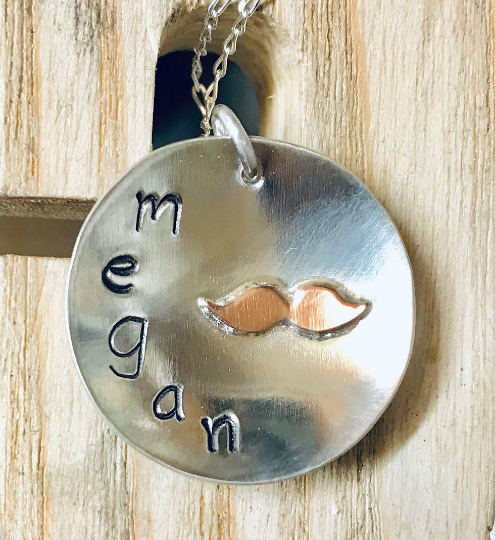 Thumbnail: Personalised Disc Pendant, Named Necklace, Girls Jewellery, Friendship Gift