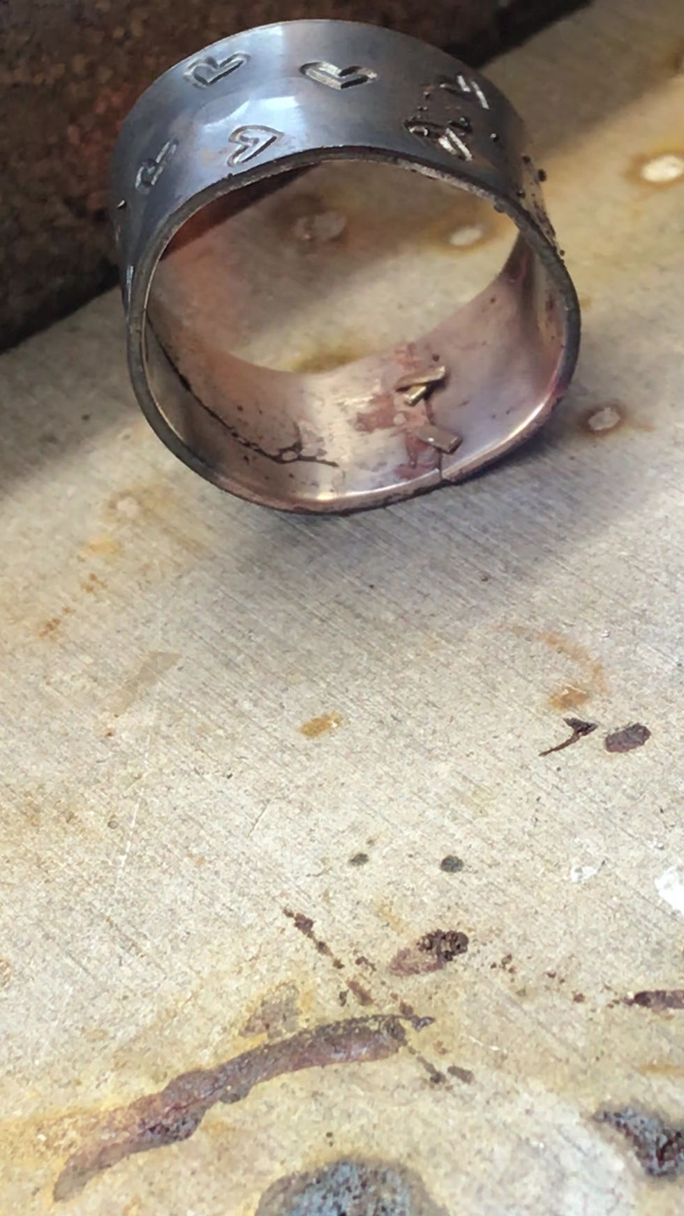 Thumbnail: Silver Heart Spinner Ring, Sterling Silver, .925