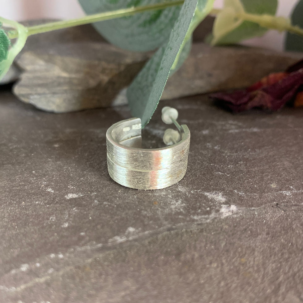 Thumbnail: Wide Band Hoop studs