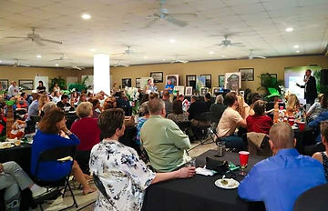 Audience ills the room at CGA's 25th Anniversary event.