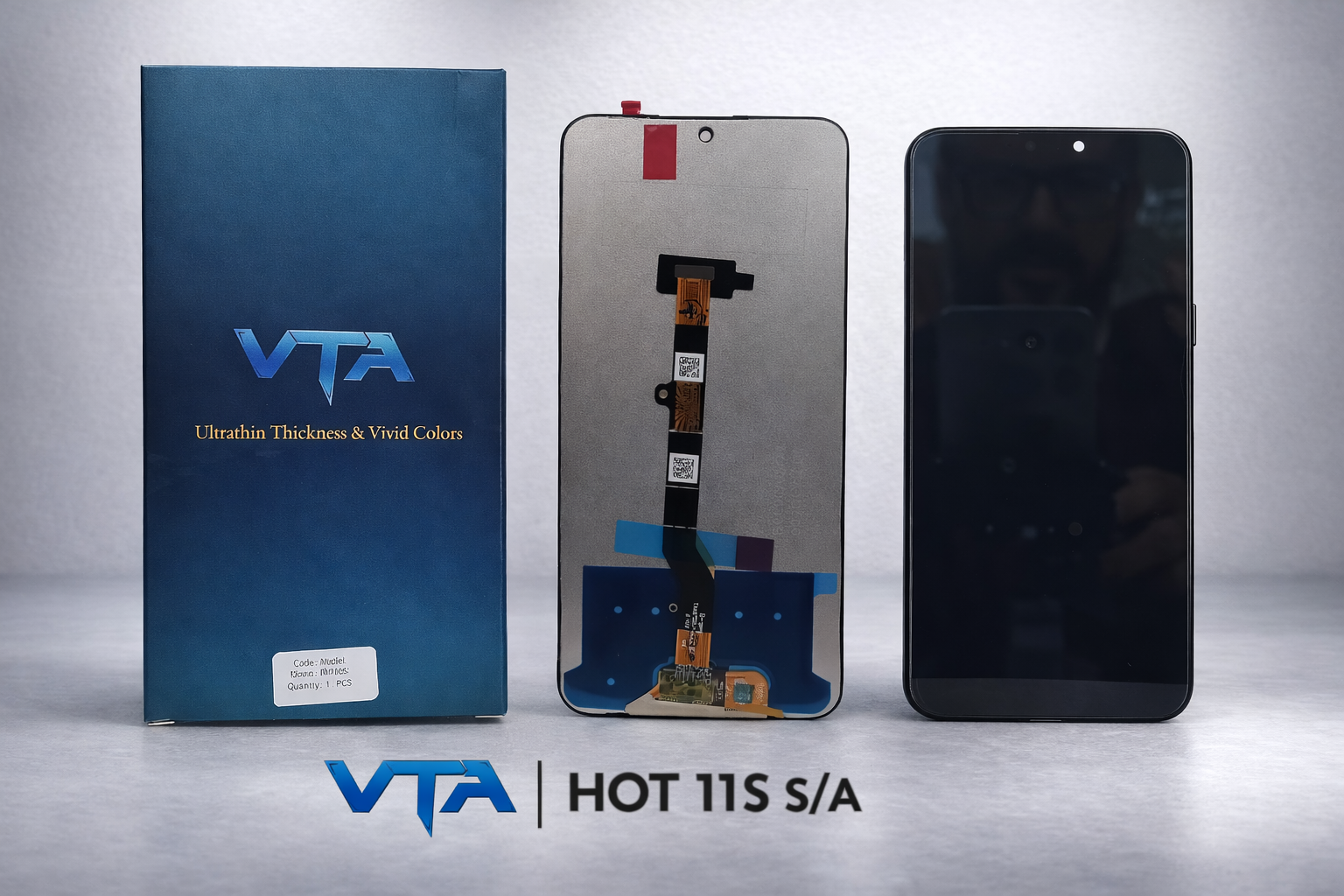 Frontal Tela Display Infinix HOT 11S SEM ARO
