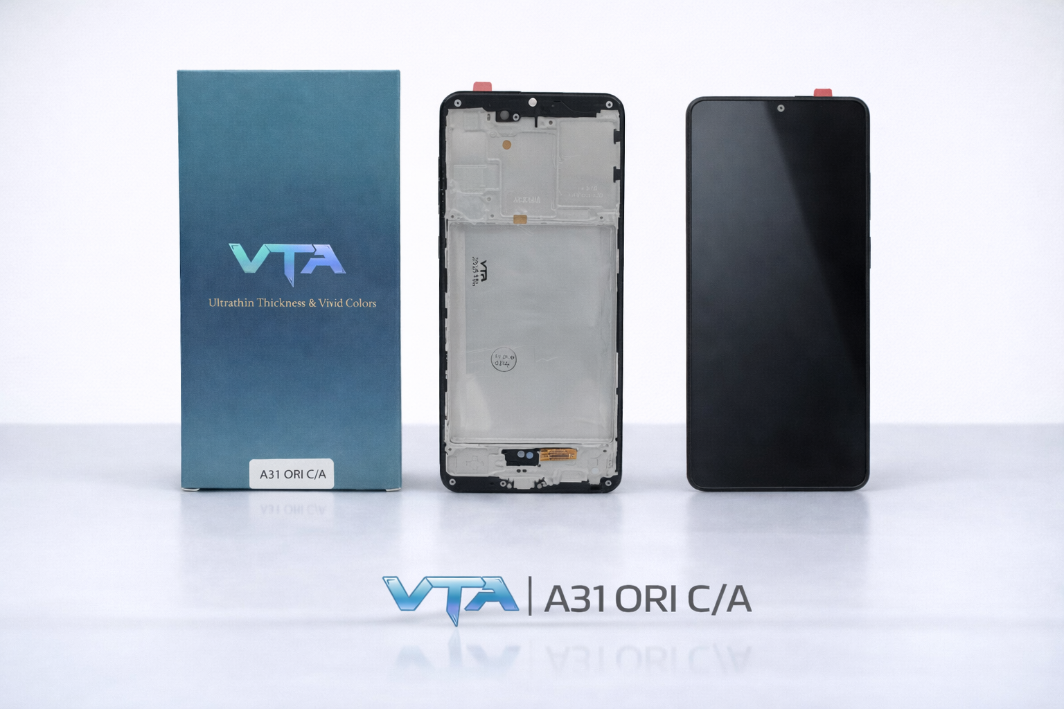 Frontal Tela Display Samsung A31 ORI COM ARO