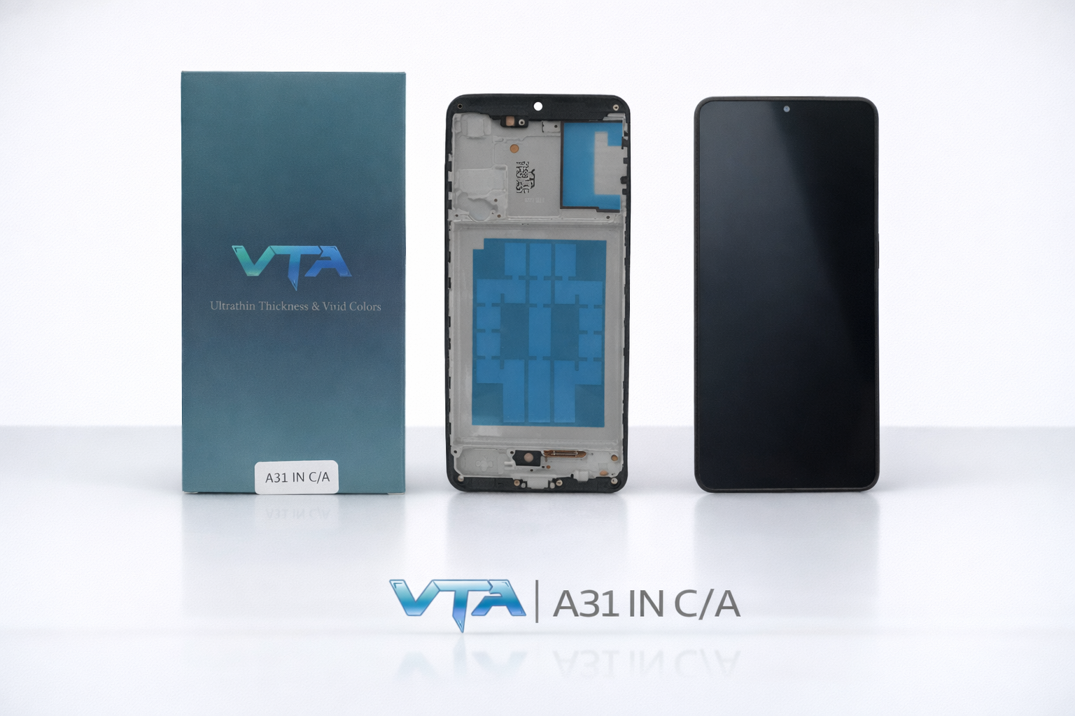 Frontal Tela Display Samsung A31 INCELL COM ARO