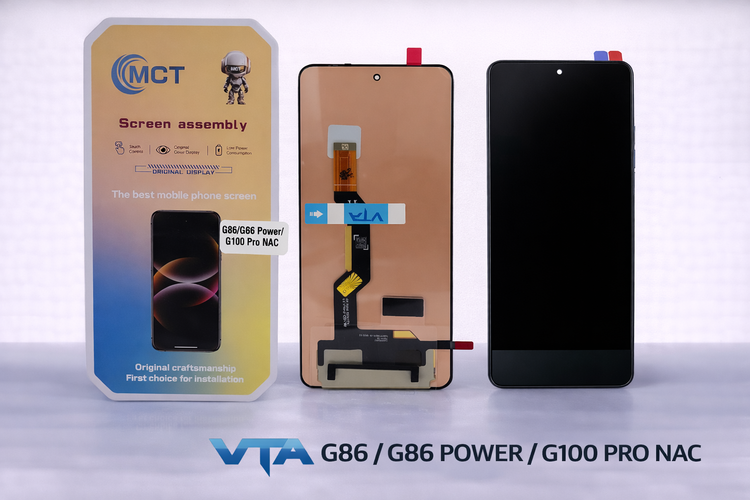 Frontal Tela Display Motorola G86 / G86 POWER / G100 PRO NAC SEM ARO