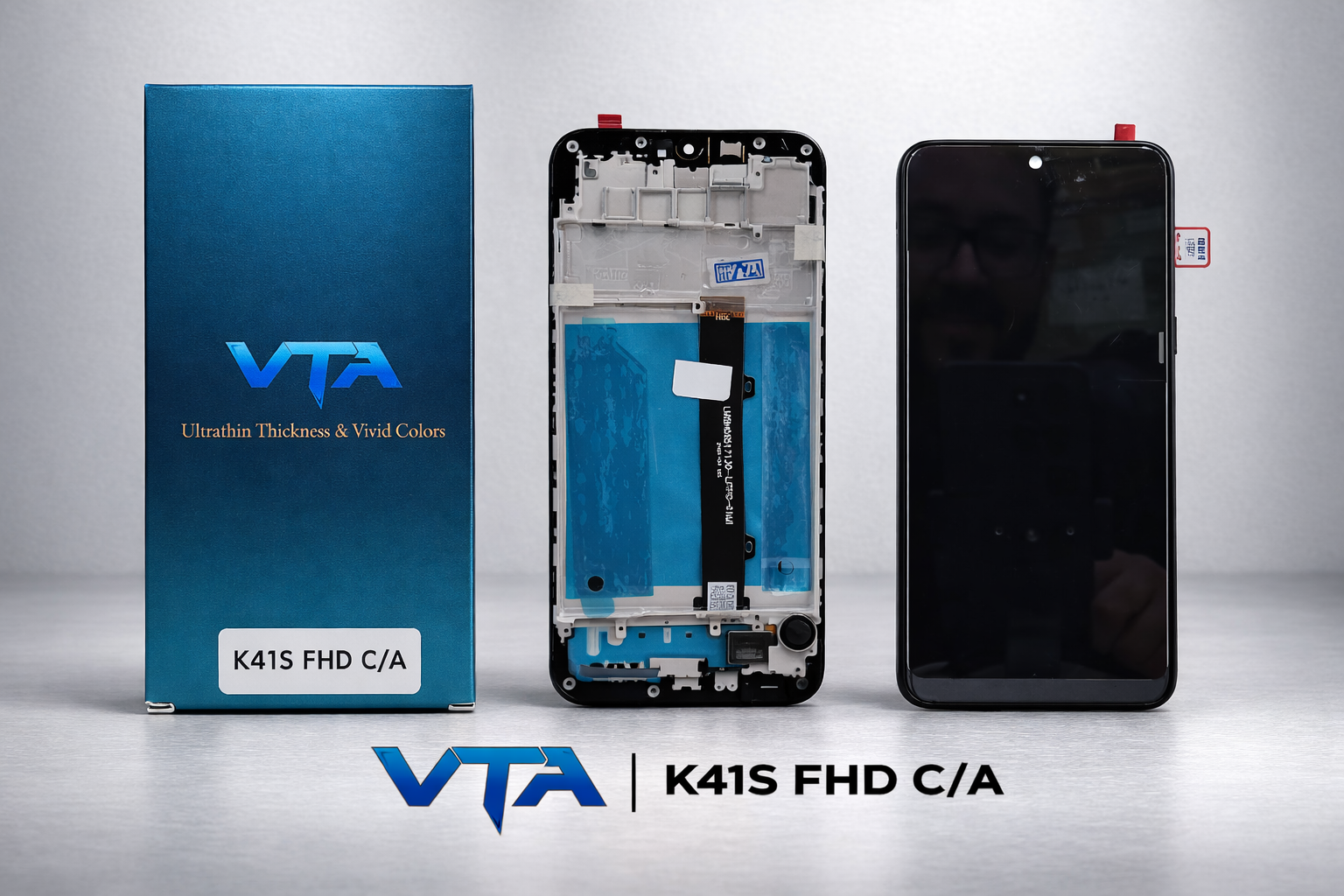 Frontal Tela Display LG K41S FHD COM ARO