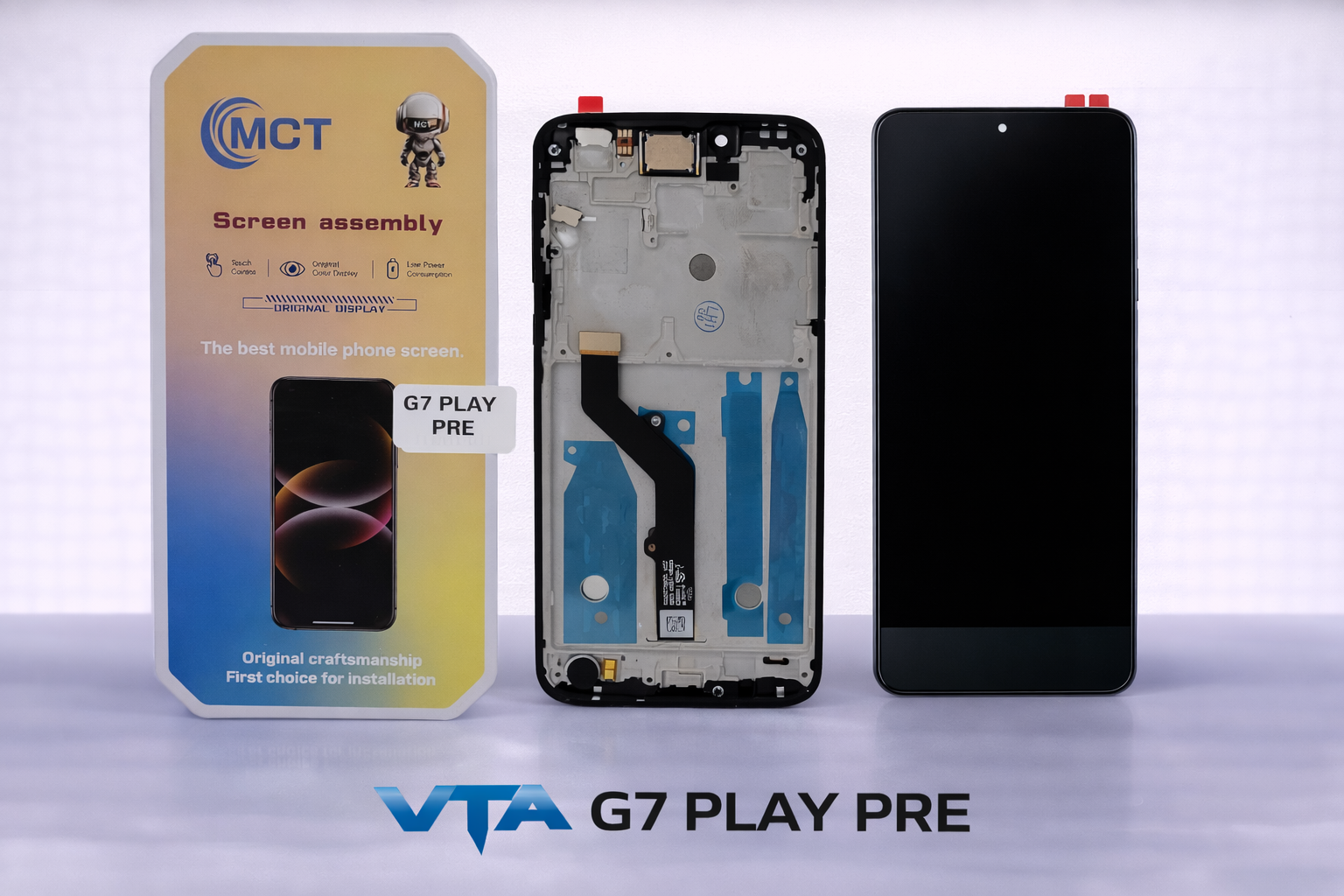 Frontal Tela Display Motorola G7 PLAY COM ARO PREMIUM